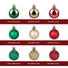 Anstore Christmas Baubles, 54Pcs Mini Christmas Ball Ornaments with Strings,