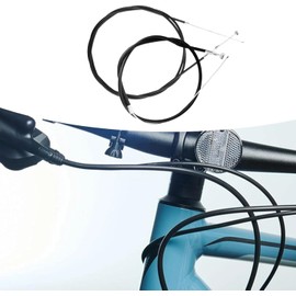 1 Pair Black Bike Brake Cable, Front and Rear Brake Cable, Bike Brake Wire Set for Road Bike and Common Bike, Brake Parts, Bike Brake Cables and Housing, Cycling