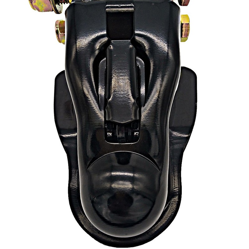 NBJINGYI Adjustable Trailer Coupler 2 in 8000LBS Capacity,Channel-Mount Coupler BlackE-Coat