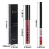 evpct 2Pcs Burgundy Red Matte Lip Liner Lipstick Combo Set