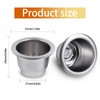 Reusable Capsules for Nespresso OriginalLine - 6pcs Espresso Refillable Pods