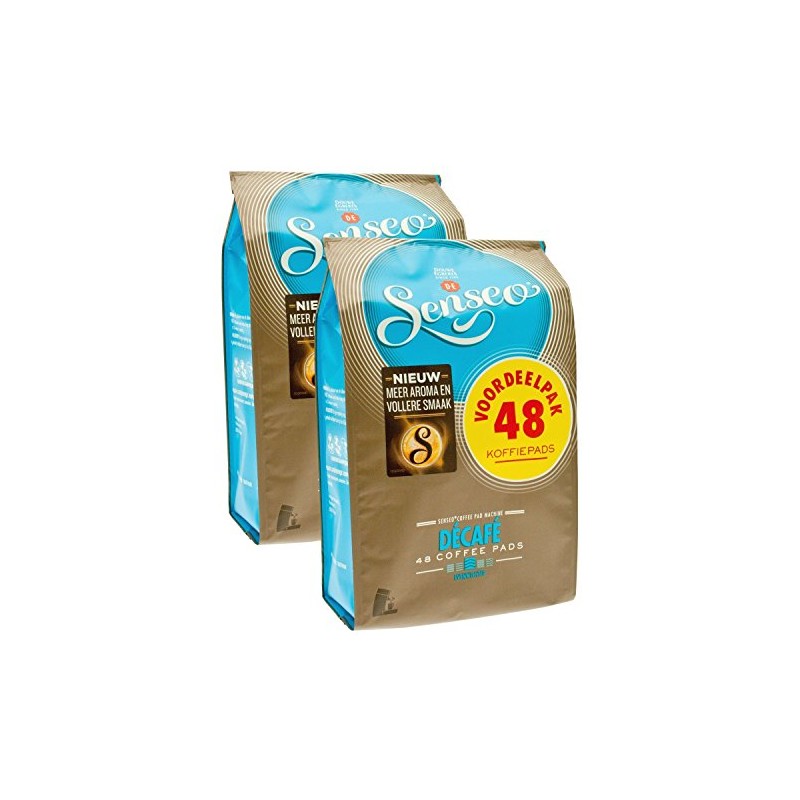 Senseo Decaf Medium Roast Coffee Pods, 2 Packs, 96 Count,