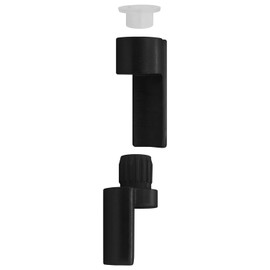 Nuk3y Door Saver 3 III Hinge Pin Stop for Residential Doors Fits All 3" to 4-1/2" Hinges (Black)