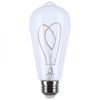 Satco S11527 LED Bulb, 6W (40W Eq), ST19 Vintage Style,