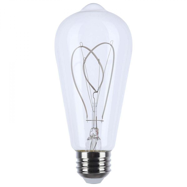 Satco S11527 LED Bulb, 6W (40W Eq), ST19 Vintage Style,