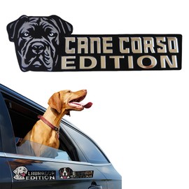 Car Emblem: Dog Car Badge Laser Cutting Emblem Cool Decals Trucks German Shepherd Badge Corgi Edition Doodle Golden Retriever Vehicles Dachshund Addition Rottweiler (Cane Corso)
