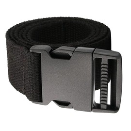 FATASH Quick Release Tactical Belt, Nylon Web Hiking Belt, Military Work 1.5" with Heavy Duty Seatbelt Buckle Black