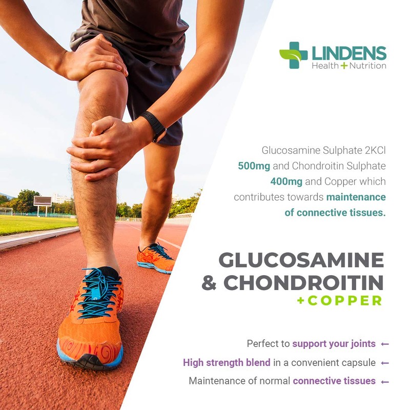 Glucosamine & Chondroitin 60 Capsules for joint care by Lindens