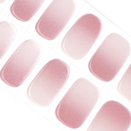 Danni & Toni ref.2439 Polarized Gradient Aurora Pink Nail Stickers, Curing Type, Waterproof for 2 Weeks, Long-Lasting, SGS Certified, Stick-On Gel Nails, Gel Nail Stickers, 2439 Rosy Dawn