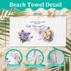 JQF Christian Butterfly Beach Towel 30x60 Inch, Floral Butterfly Bible