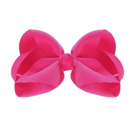 5 Inch Hair Bows for Girls,Pink Girls Hair Bows,Hand-made Grosgrain Ribbon Hair Bows Alligator Clips Hair Accessories for Toddlers Baby Little Girls Children Kids Teens
