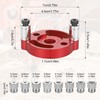 Zocipro Woodworking Center Finder Tool Kit, Aluminium Alloy Drill Guide