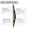 HODEE Rear Wiper Arm Blade Nut Set Replacement for Jeep
