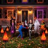 Solar Halloween Lights Outdoor, 4 Pack Solar Torch Light Waterproof