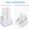 Unbranded New Rechargeable Battery Packs with Charger for Wii &