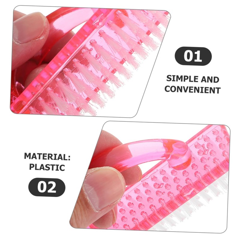 Ipetboom Fingernail Brush 4 Pack Nail Cleaning Brushes Stiff Bristles