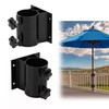 2pcs Patio Umbrella Holders, Outdoor Umbrella Base, Adjustable Metal Umbrella
