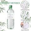 URROMA Wedding Water Bottle Labels, 50 Pcs Eucalyptus Leaf Water