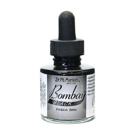 Dr. Ph. Martin's Bombay India Ink, 1.0 oz, Black