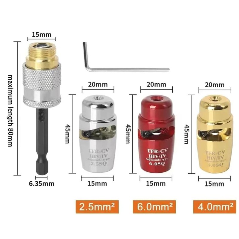 Cable Twisting Stripping Tool High Efficiency 10 to 33mm Length