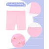 Auranso - Pantalones cortos de bicicleta para niñas, 4 unidades,