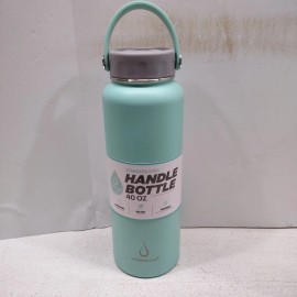 HydroClear 40oz STAINLESS STEEL HANDLE BOTTLE - SEAFOAM GREEN