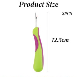 2PCS Seam Rippers Handy Stitch Unpicker Sharp Sewing Seam Thread Remover with Ergonomic Handles for Sewing Crafting Removing Threads