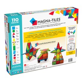 Magna Tiles Metropolis Set, The Original Magnetic Building Tiles for Creative Open-Ended Play, Educational Toys for Children Ages 3 Years + (110 Pieces)