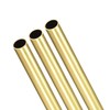 Brass Round Tube, 300mm Length 7.5mm OD 0.5mm Wall Thickness,