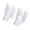 JuxYes 10 Pack Clear Display Stand Easel, Plastic Plate Display