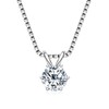 WOAINI Moissanite Pendant Necklaces for Women, Solitaire Moissanite Necklace Pendant,