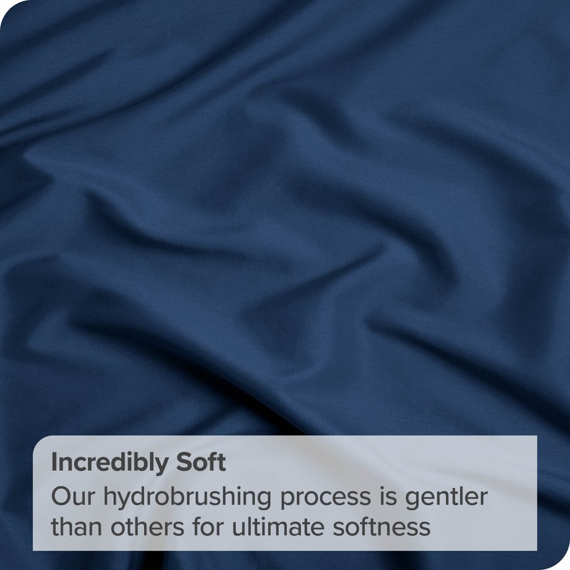 Bare Home Fitted Bottom Sheet Small Double - Premium 1800