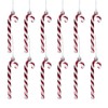 Gwhole Pack of 12 Candy Canes Glitter Christmas Decoration Christmas