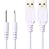 Accessonico Replacement-Charging-Charger-Rechargeable-Massagers, DC Cable USB Cord - 2.5mm (2 Pack)