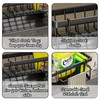 Fililogor Sink Caddy Kitchen Sink Organizer, Black Self-draining Sink Caddy