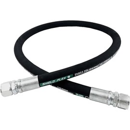 Autovo Hydraulic Hose Swivel Assembly 3/4" Hydraulic Hose with Female JIC X Female JIC 60" Long 3118 psi, Black