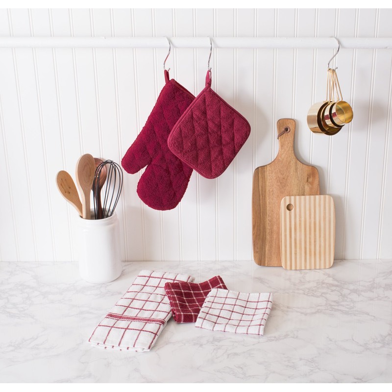 DII 100% Cotton, Machine Washable, Everyday Kitchen Basic Terry Potholder