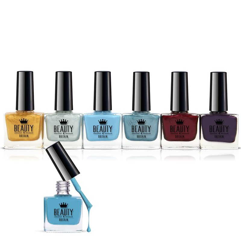 6 x Luxury 6 Assorted Pearl Fancy Colours Gift Box High Quality