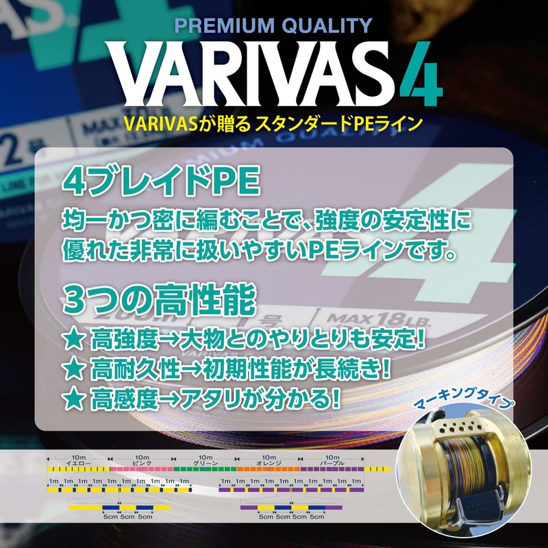 VARIVAS 4 Marking 150m 0.8 Marking Color