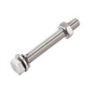 sourcing map M10 x 80mm Hex Head Screws Bolts, Nuts,