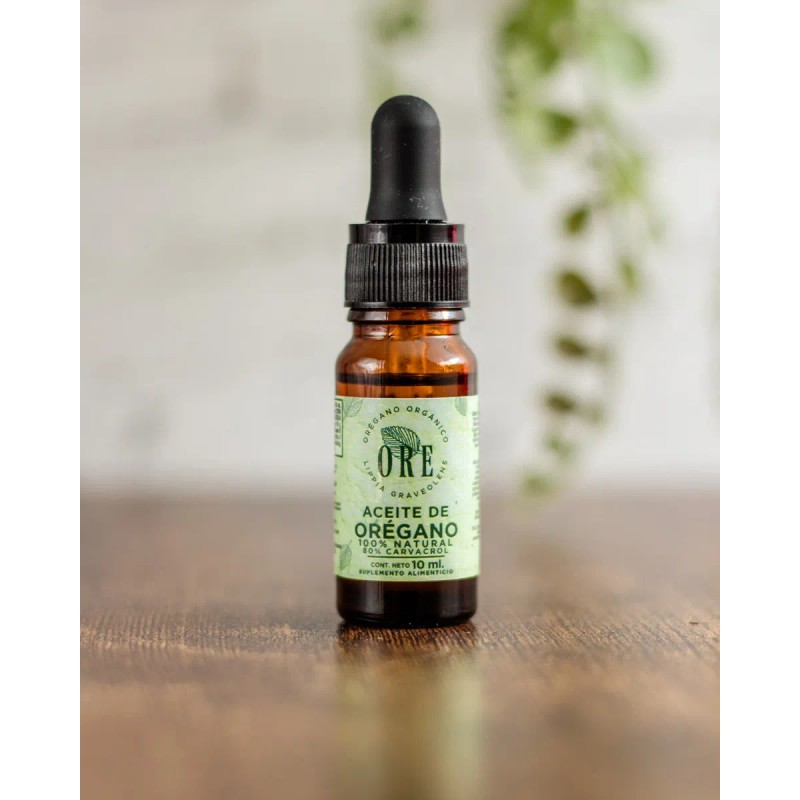 Ore, Aceite De Orégano 10 Ml Gotero Portátil