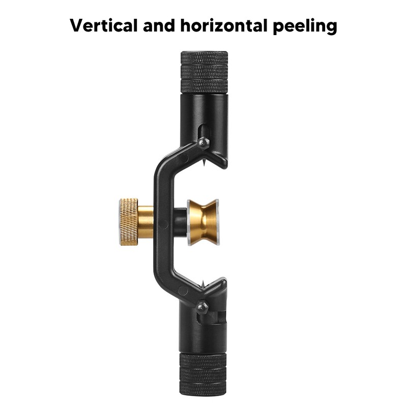 Double Head Cable Stripper Aluminum Alloy Adjustable Armoured Fiber Optic