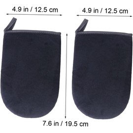 2 piezas Guantes Aplicadores para Autobronceado sin Sol Negros y Cómodos para Aplicar Crema Corporal Uniformemente Reutilizables y Fáciles de Usar