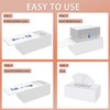 SILUT Tissue Box Cover Rectangle, Tissue Box Holder Decorative, Acrylic
