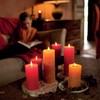 SPAAS Rustic Red Pillar Candles - 2.7" X 7.5" Decorative