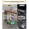 AnBaiMei 3-Tier 3D Printer Filament Storage Rack with Wheels, Rolling