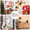 XZENTIRA 139 PCS Christmas Window Clings Double-Sided Reusable Snowflake Santa