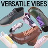 Miscly Flat Waxed Cotton Shoe Laces for Boots, Sneakers, and