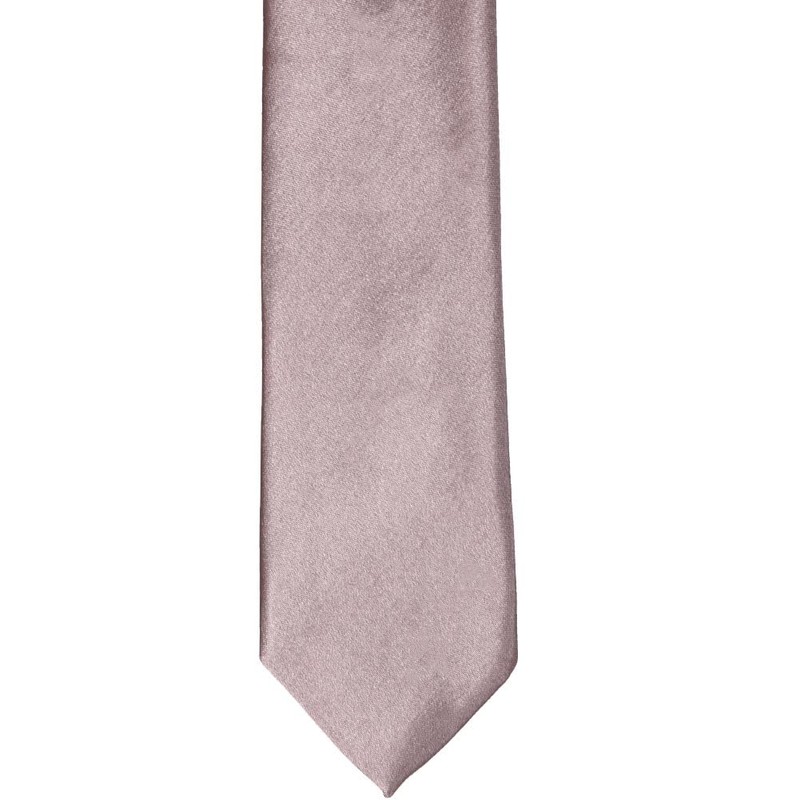 tiemart Slim 2.5" Width Solid Color Necktie (Quartz)