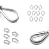 Eowpower 50 Pieces M3 304 Stainless Steel Thimbles Rigging for
